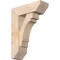 Ekena Millwork Merced Slat Smooth Bracket w/ Offset Brace, Douglas Fir, 7 1/2"W x 22"D x 30"H BKT0806X22X30MRC06SDF - alternate 1